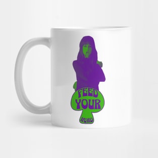 Feed Your Head (Purple and Green) Mug